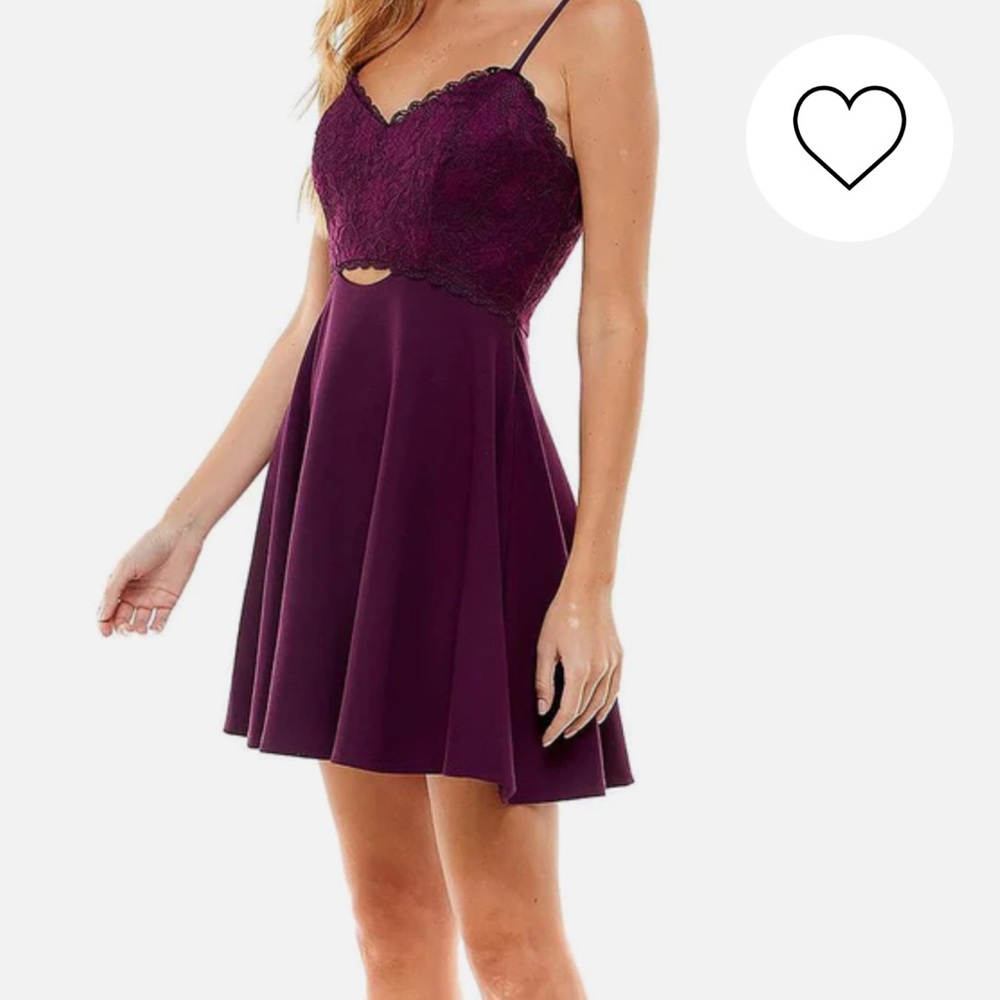 Plum skater dress